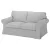 Ektorp kanapé huzat 2 személyes nem kinyitható (kisebb modell) - Hanna világosszürke