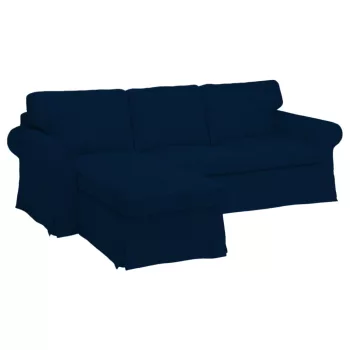   3 személyes Ektorp kanapéhuzat bal oldali fekvőfotellal - MV sötétkék