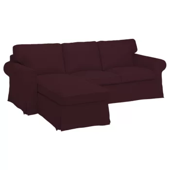   3 személyes Ektorp kanapéhuzat bal oldali fekvőfotellal - MV sötétbarna