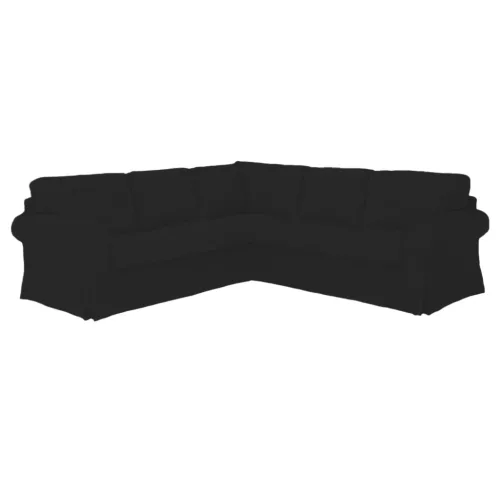 Ektorp sarokkanapé huzat (kinyitható) - MV fekete