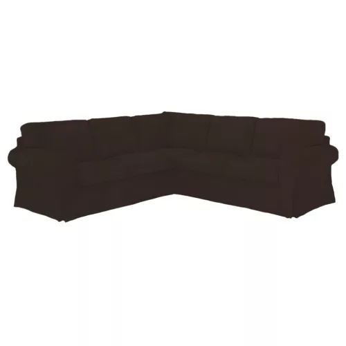 Ektorp sarokkanapé huzat (kinyitható) - Hanna sötétbarna