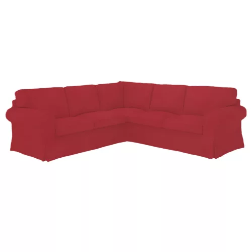 Ektorp sarokkanapé huzat (kinyitható) - Hanna piros