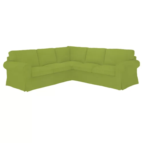 Ektorp sarokkanapé huzat (kinyitható) - Hanna zöld