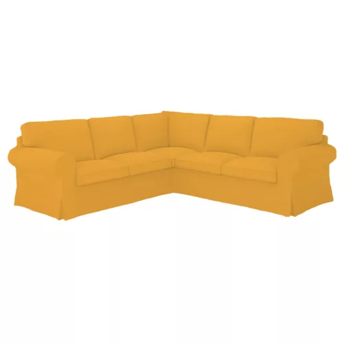Ektorp sarokkanapé huzat (kinyitható) - Hanna sárga