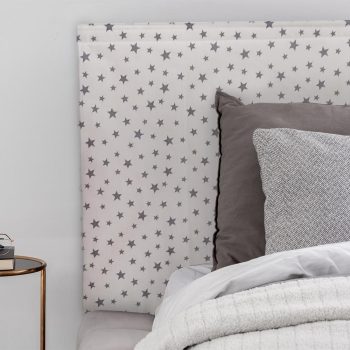 Falvédő gyerekszobába - fehér szürke csillagos